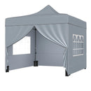 10 x 10 FT Pop up Canopy Tent with 4 Removable Sidewalls and Wheeled Bag by LJGDeals