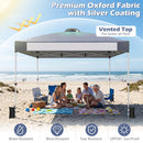 10x10 Pop-Up Canopy Tent with Roller Bag and Adjustable Height by LJGDeals