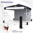 10x10 Pop-Up Canopy Tent with Roller Bag and Adjustable Height by LJGDeals
