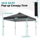 10 x 10 Feet Outdoor Commercial Pop up Canopy Tent by LJGDeals