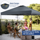 10 x 10 Feet Foldable Outdoor Instant Pop-up Canopy with Carry Bag-Blue by DirectDeals