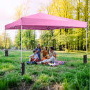 10 x 10 Feet Pop up Canopy Tent with Carrying Bag and 4 Sandbags