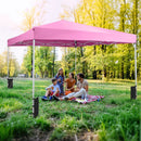 10 x 10 Feet Pop up Canopy Tent with Carrying Bag and 4 Sandbags by LJGDeals