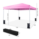 10 x 10 Feet Pop up Canopy Tent with Carrying Bag and 4 Sandbags