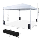 10 x 10 Feet Pop up Canopy Tent with Carrying Bag and 4 Sandbags