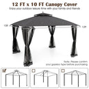 10' x 12' Gazebo Replacement Canopy Top with Air Vent by DirectDeals