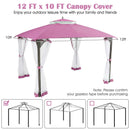 10' x 12' Gazebo Replacement Canopy Top with Air Vent by LJGDeals