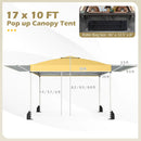 10 x 17 Feet Pop Up Canopy Tent with Dual Adjustable Awnings by LJGDeals