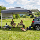 10 x 17 Feet Pop Up Canopy Tent with Dual Adjustable Awnings by DirectDeals
