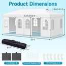 Pop Up Canopy Tent 10x20 FT with 6 Sidewalls by DirectDeals