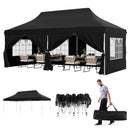 10 x 20 FT Pop up Canopy with 6 Sidewalls and Windows and Carrying Bag for Party Wedding Picnic-Blue by DirectDeals