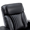270° Power Swivel Recliner Home Theater Chair With Hidden Arm Storage, LED Light, Cup Holder, And Tray Table by HouseOfZazla