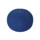 Bordeaux - Knitted Round Pouf, Versatile Ottoman And Floor Cushion by Unique Piece Furniture