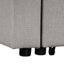87.4" L-shape Sofa Bed Pull-out Sleeper Sofa with Wheels, USB Ports, Power Sockets for Living Room, Grey