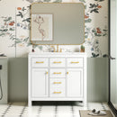 Bathroom Vanity With Sink Combo Set, Modern Bathroom Cabinet With 4 Drawers by Unique Piece Furniture