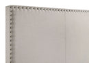 Boyd Upholstered Twin Panel Bed Ivory