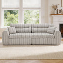 3 Seater, Couch With Throw Pillows For Living Room by HouseOfZazla