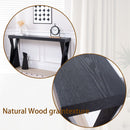 Console Table With Crossed Legs For Hallway - Black by HouseOfZazla