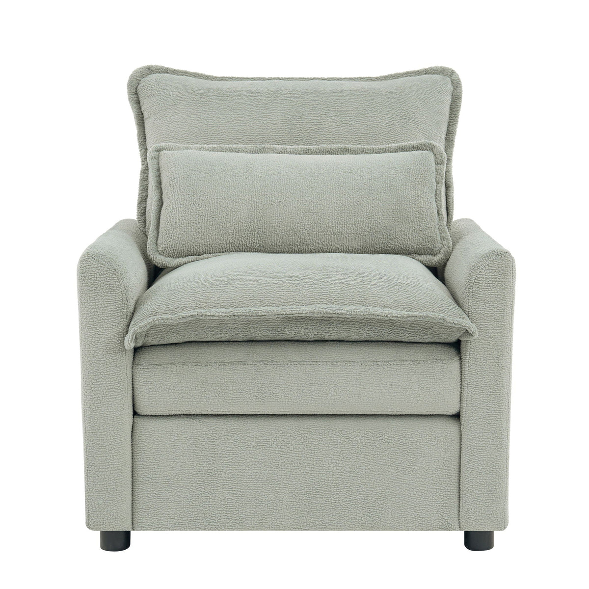 Modern Single Seat Accent Chair With Side Storage Pockets, photo 2 of 40