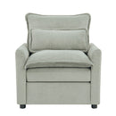 Modern Single Seat Accent Chair With Side Storage Pockets by HouseOfZazla