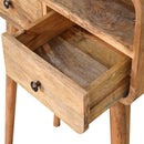 Curved Chestnut Console Table by Unique Piece Furniture