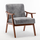 Mid Century Modern Accent Chair With Solid Wood Frame And Extra Thick Backrest by Unique Piece Furniture