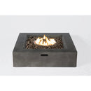 Rattan Wicker Patio Set With Cushions And Concrete Fire Pit by HouseOfZazla