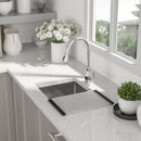 13" Undermount Kitchen Sink 16 Gauge Single Bowl - Brushed Nickel by HouseOfZazla