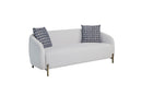 Rounded Sofa - White by HouseOfZazla