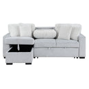 Ford - Reversible Pull Out Sofa Bed - Light Gray by HouseOfZazla