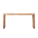 Console Table, Handwoven Top - Antique Natural / Natural by HouseOfZazla