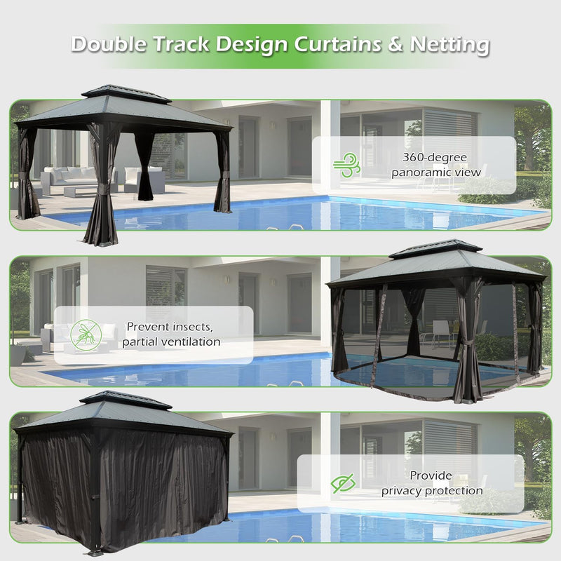 10'x14' Hardtop Gazebo with Resin Roof, photo 7 of 10