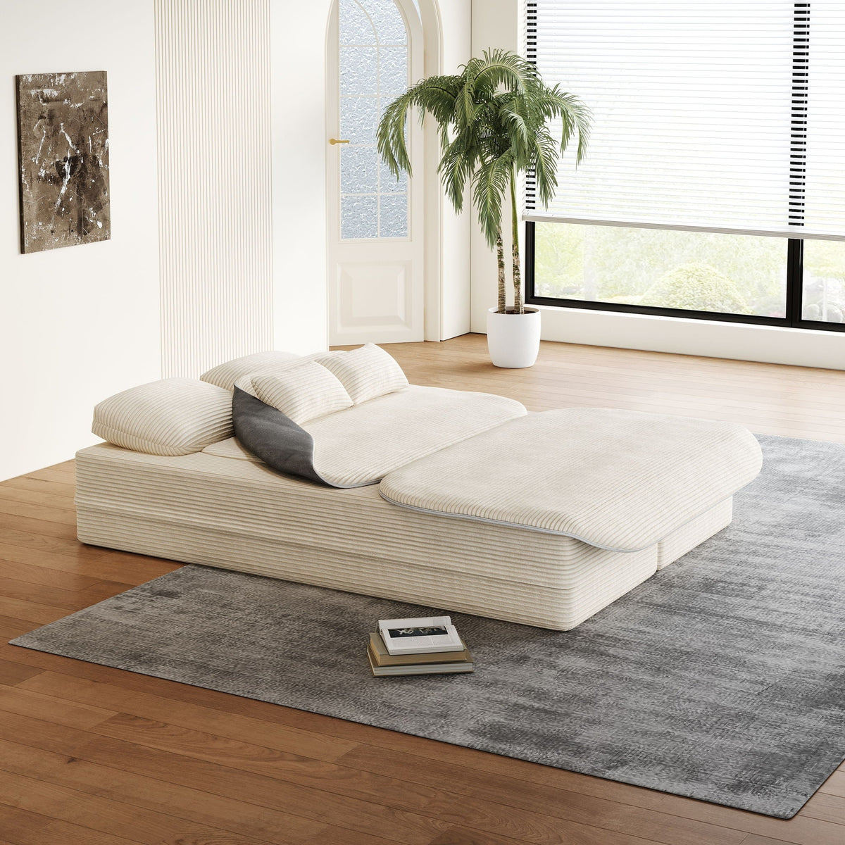 2 In 1 Foldable Sofa Bed With Multi Functional Blanket, photo 10 of 40
