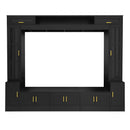 Wall Unit Entertainment Center With Bookshelves For TVs Up to 80" by HouseOfZazla