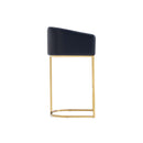 Mid-Century Modern Stool With Steel Base by HouseOfZazla