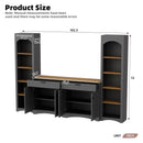 ON-TREND 3-Piece Farmhouse Entertainment Center