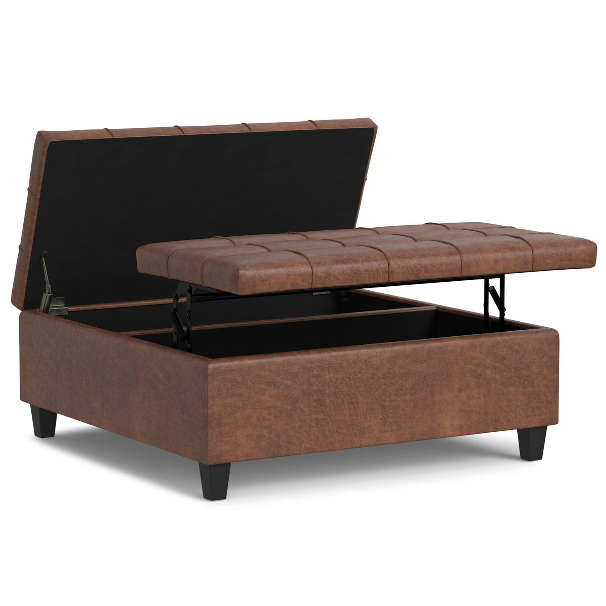 Harrison - Upholstered Coffee Table Storage Ottoman, photo 34 of 40