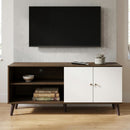 Amidon - TV Stand, With 2 Storage Shelves And 1 Cabinet by Unique Piece Furniture