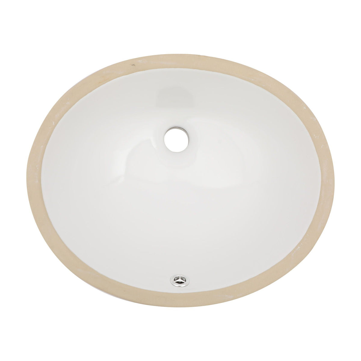 Elegant Ceramic Oval Undermount Bathroom Sink With Overflow, photo 7 of 20
