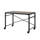 Oklarth Rustic Writing Desk - Black / Oak
