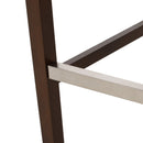 30.5 Inch Seat Height Bar Stool with PU Upholstery and Metal Footrest by HouseOfZazla