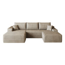 107" Cloud Sectional Sofa with Ottoman