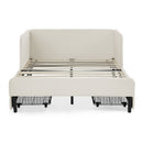 Upholstered Platform Bed Frame With 2 Storage Drawers And Adjustable Sofa Bed by HouseOfZazla