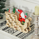 HOMCOM Christmas Advent Calendar with 24 Countdown Drawers