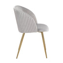 Fran - Pleated Waves Contemporary Chair (Set of 2) by HouseOfZazla