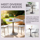 Mid-Century Tulip Table With Round Top, Pedestal Base by Unique Piece Furniture