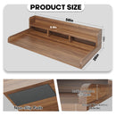 Walnut Washer Dryer Countertop with Non-slip Pads