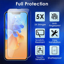 2Pcs HD Clear Screen Protectors Tempered Glass Film Full Coverage Screen Protector Fit for IOS Phone 14/14Plus/14Pro/14Pro Max/13/13Pro/13Max/12/12Pro