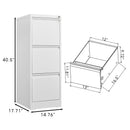 Durable Metal 3 Drawer File Cabinet With Lock For Office Storage by HouseOfZazla
