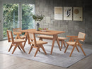 Valentina 6 Pieces Patio Furniture Set - Rattan / Natural